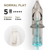 PMU Cartridges 0.30 5F, 5.5mm taper normal flat (EN02B) 20 pcs