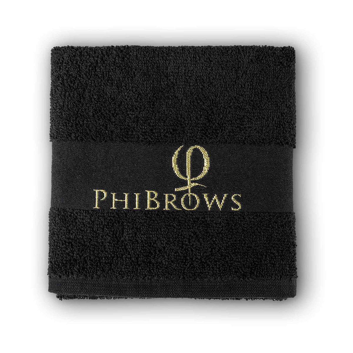 PhiBrows Towel Black 30 × 47 cm