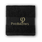 PhiBrows Towel Black 30 × 47 cm