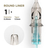 PMU Cartridges 0.25 1R, 3.5mm taper (EN02B) 20 pcs