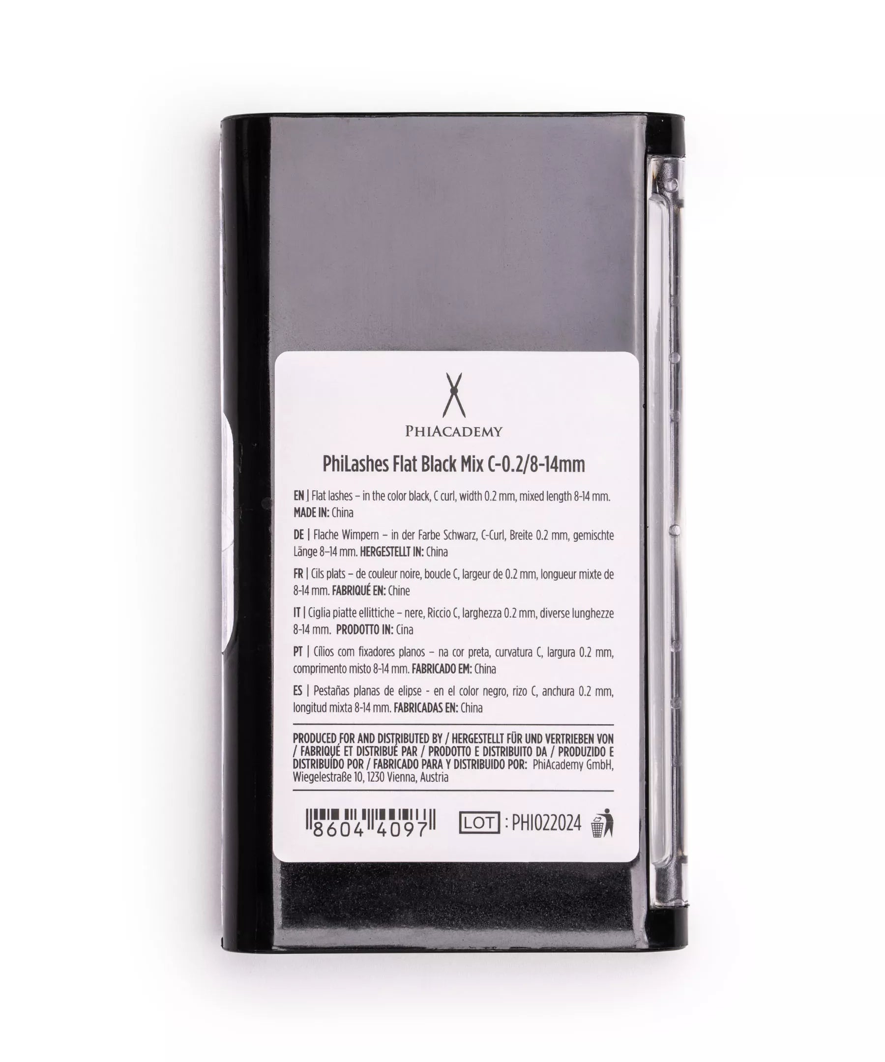 PhiLashes Flat Black Mix C-0.2/8-14 mm