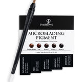PhiBrows Microblading Pigment Collection SUPE + PhiBlade Disposable Tool 18 U Ecc 0.18 20pcs