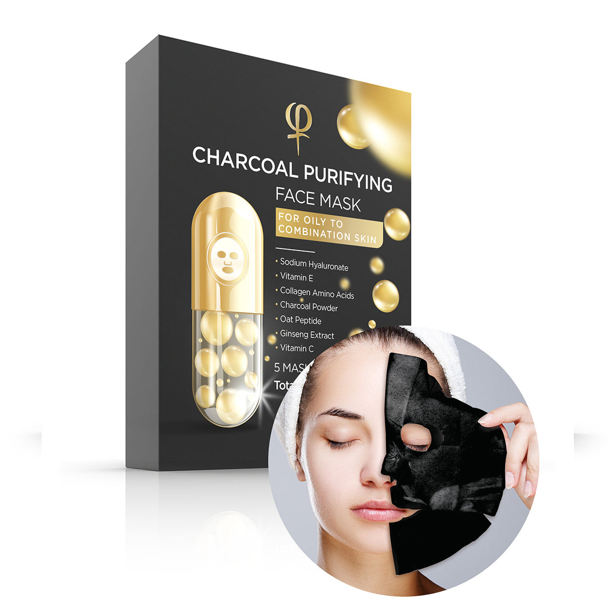 Phi Charcoal Purifying Face Mask