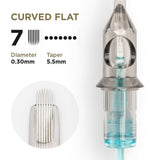 PMU Cartridges 0.30 7F, 5.5mm taper curved flat (EN02B) 20 pcs