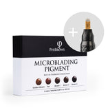 PhiBrows Microblading Pigment Collection SUPE + PhiBlade Disposable Tool 18 U Ecc 0.18 20pcs