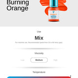 Burning Orange PMU Mix Shader Pigment 10ml