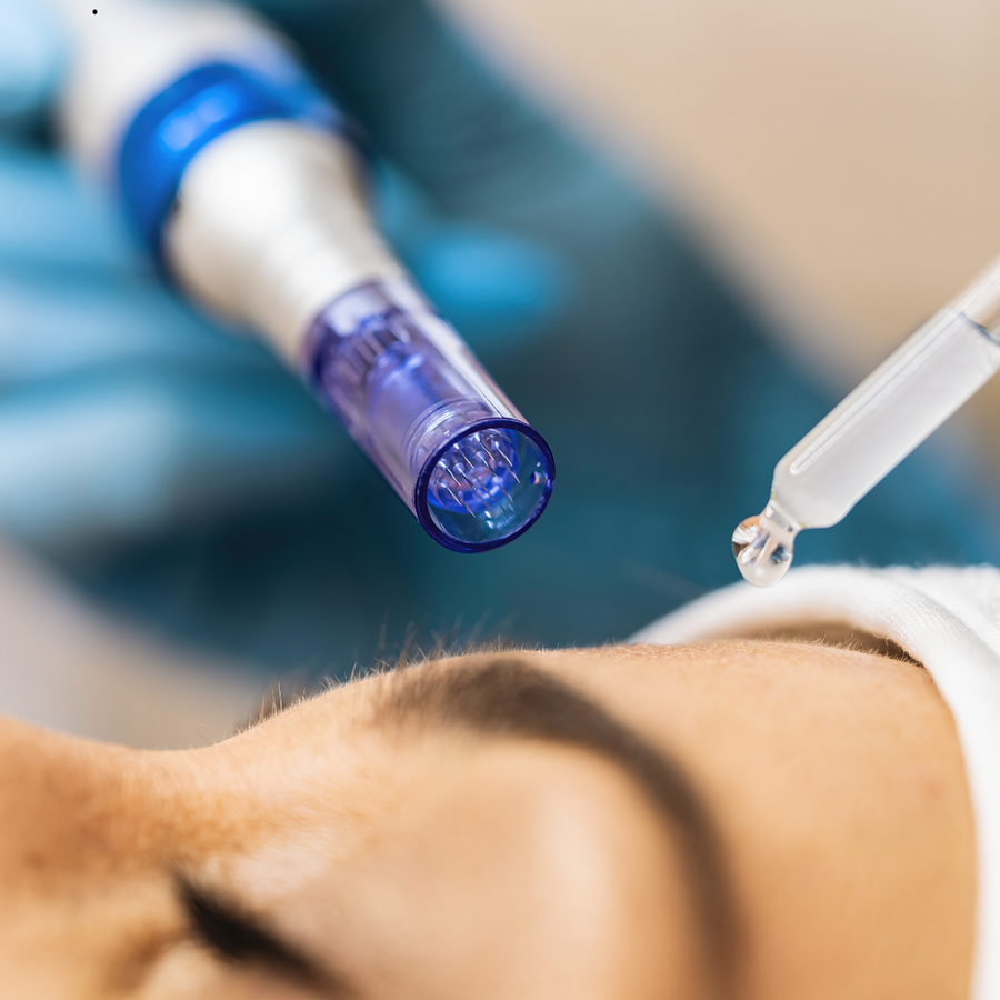 Microneedling: ansikt, hals og bryst