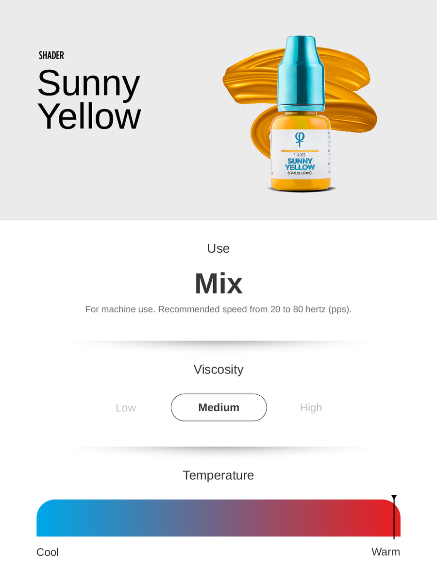 Sunny Yellow PMU Mix Shader Pigment 10ml