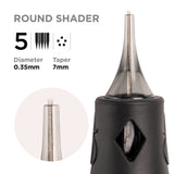 Phi Black Cartridge 0.35 5RS, 7mm taper - 10pcs