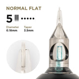 PMU Cartridges 0.18 5F, 3.5mm taper normal flat (EN02B) 20 pcs