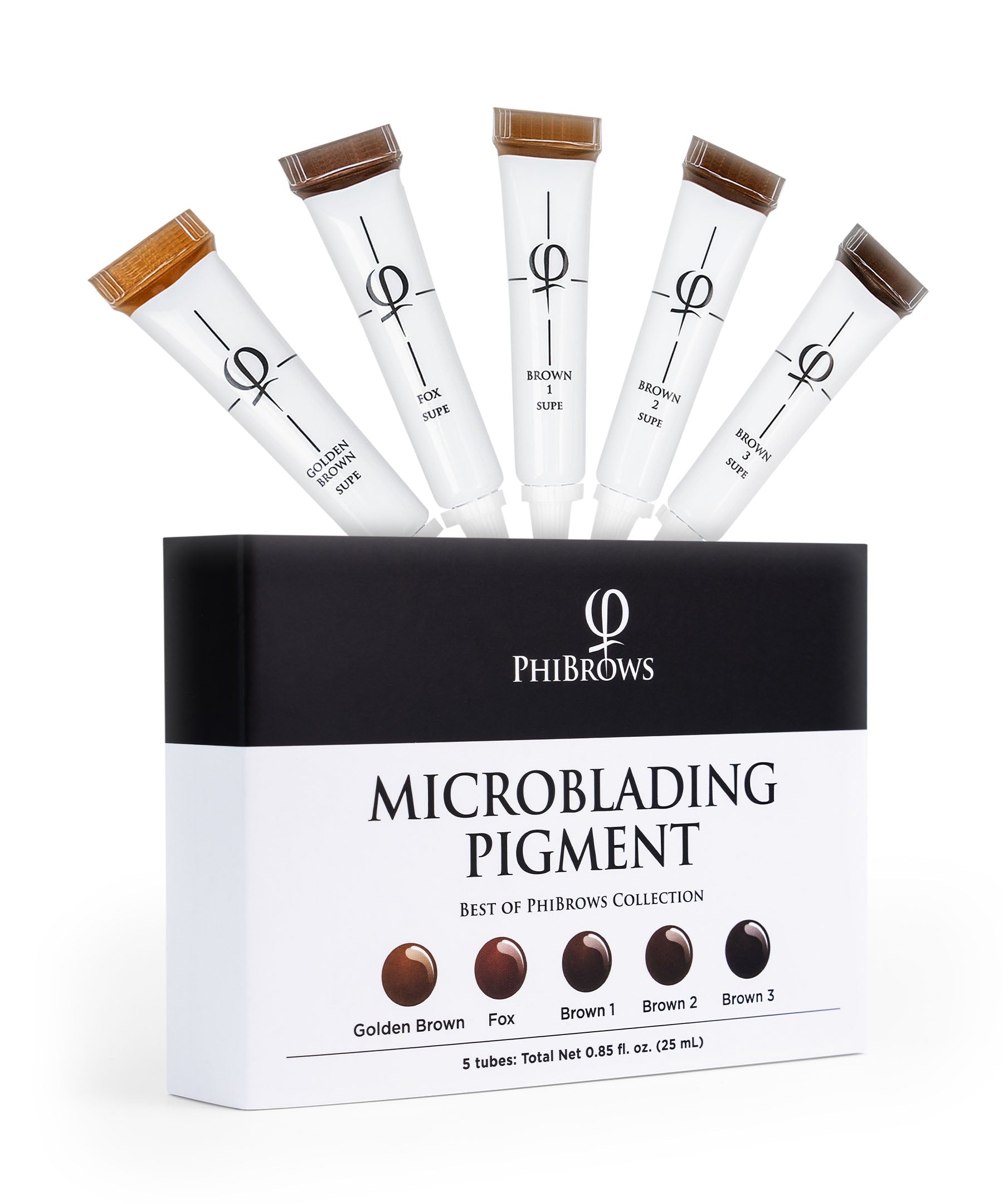 PhiBrows Microblading Pigment Set SUPE
