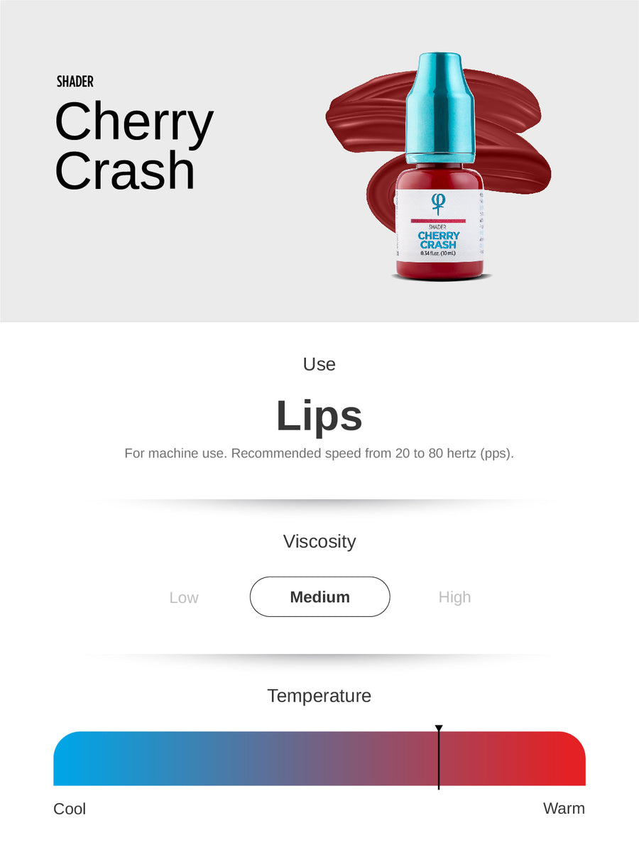 Cherry Crash PMU Lip Shader Pigment 10ml