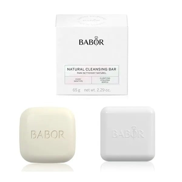 Babor natural cleansing bar + can