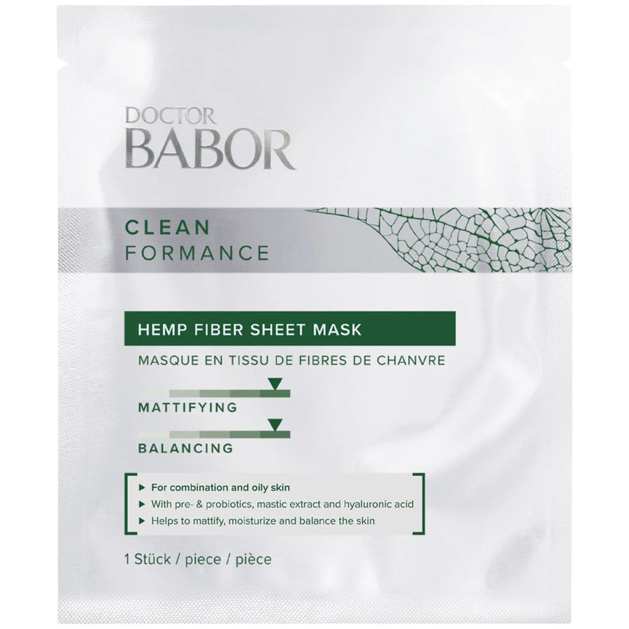 Babor Cleanformance Hemp Fibre sheet mask - Sacha Hudpleie